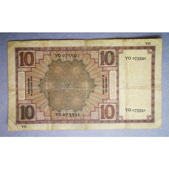 Hollandia 10 Gulden 1931 F