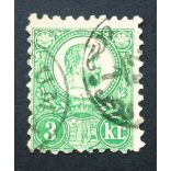 Magyarország 1871 Réznyomat, 3 kr. RUMA Gudlin 60 D