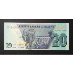 Zimbabwe 20 Dollars 2020 UNC