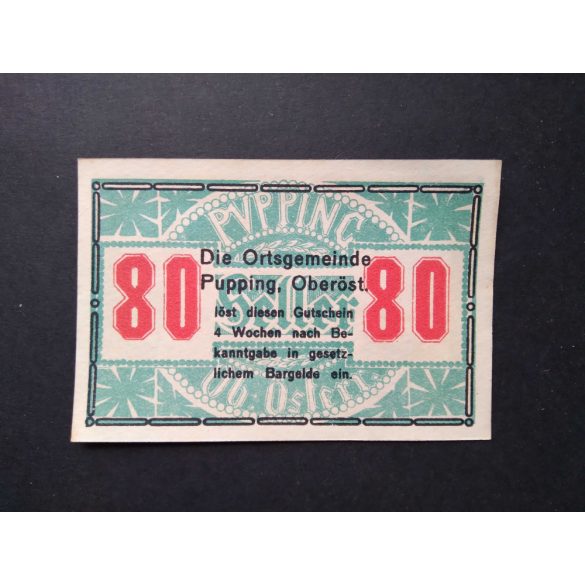 Austria 80 Heller 1920 XF+ Pupping