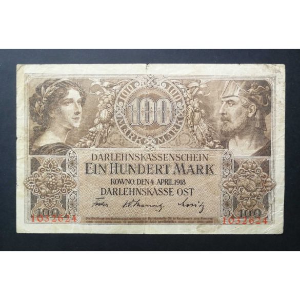 Germany 100 Mark Poland, Lithuania, Latvia occupation 1918 F-