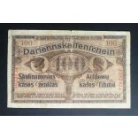 Germany 100 Mark Poland, Lithuania, Latvia occupation 1918 F-
