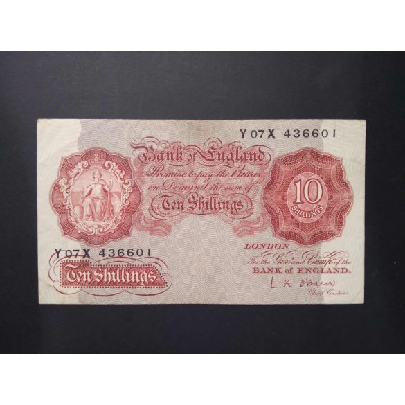 Anglia 10 Shillings 1955 F+