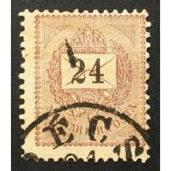   Hungary 1889 Letter, black cipher 24 kr. perf. 12:11 1/2 (P)écs  used