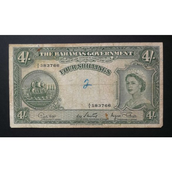 Bahama-szigetek 4 Shillings 1953/63 F