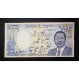 Cameroon 1000 Francs 1990 F
