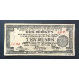 Philippines 10 Pesos 1942 F+