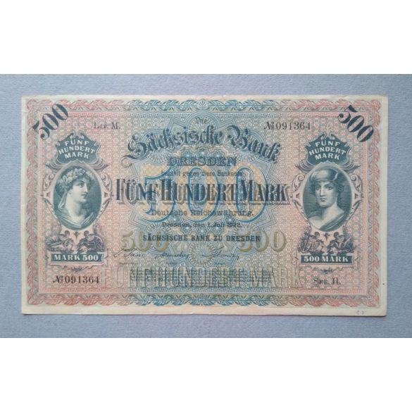 Germany 500 Mark 1922 F