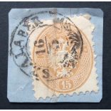 Austria used in Hungary 1863/64 15 Kr. SZALABÉR