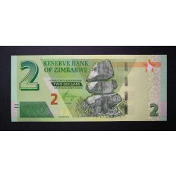 Zimbabwe 2 Dollars 2019 UNC