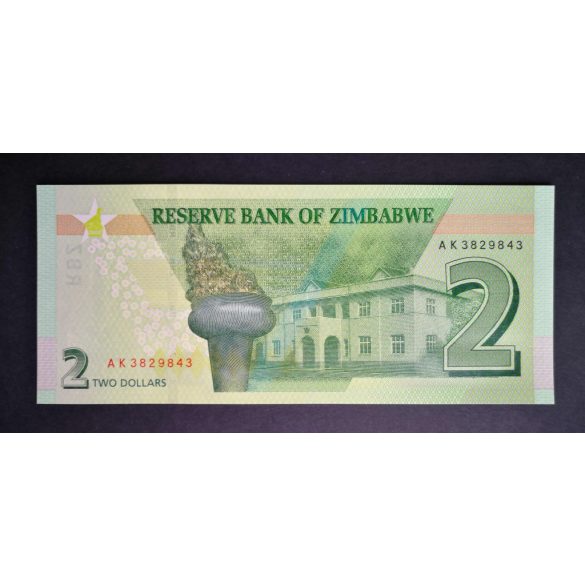 Zimbabwe 2 Dollars 2019 UNC