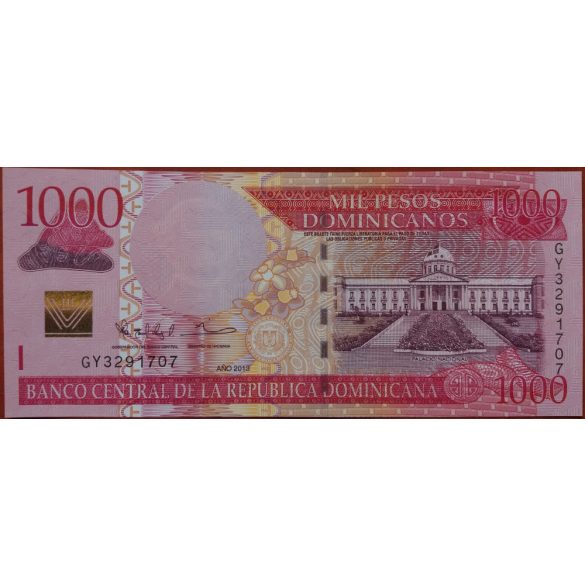 Dominican Republic 1000 Pesos 2013 UNC