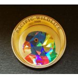 Palau 1 Dollár 2006 nikkel, multicolor-prizma Papagáj PP,  emlékérme
