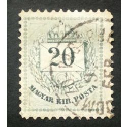   Hungary 1881 Letter, coloured cipher 20 kr. perf 11 1/2 (H)ódmező-Vásárhe(ly) used