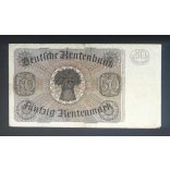 Germany 50 Rentenmark 1934 F