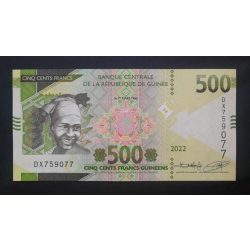 Guinea 500 Francs 2022 Unc