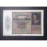 Germany 500 Mark 1922 XF