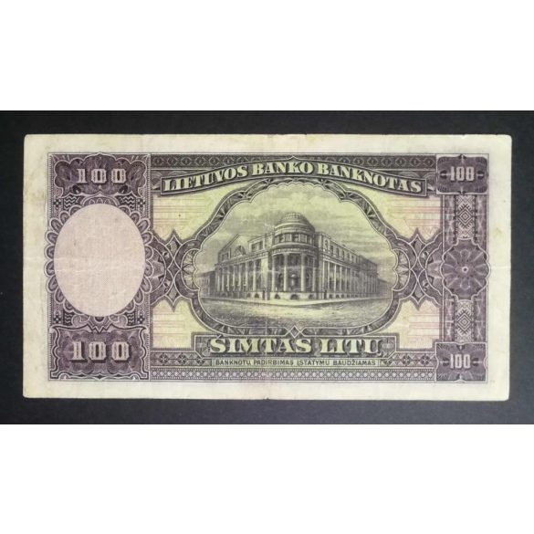 Lithuania 100 Litu 1928 F