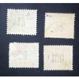 Hungary 1903 Green PORTO 4 pcs perf A11 3/4: 12 used 