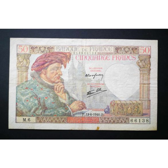 Franciaország 50 Francs 1940 F