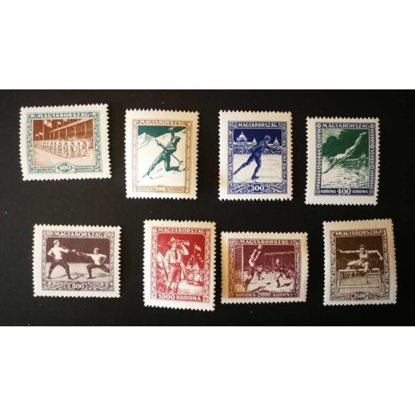 Magyarország 1925 Sport ** postatiszta 100 K enyhe törés I 
