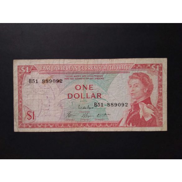 Eastern Caribbean States 1 Dollar 1965 F