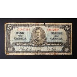 Canada 5 Dollars 1937 VG-