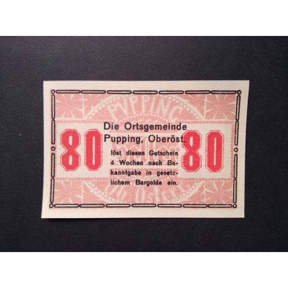 Austria 80 Heller 1920 Unc Pupping 