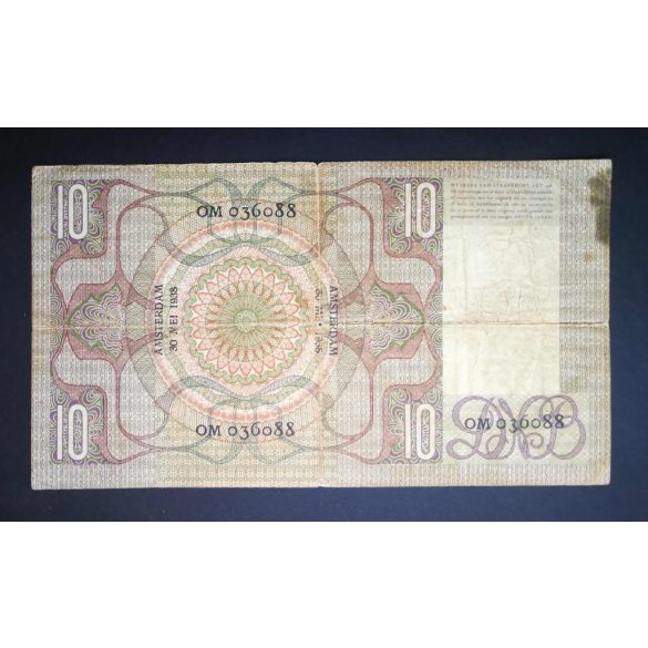 Hollandia 10 Gulden 1938 VG+