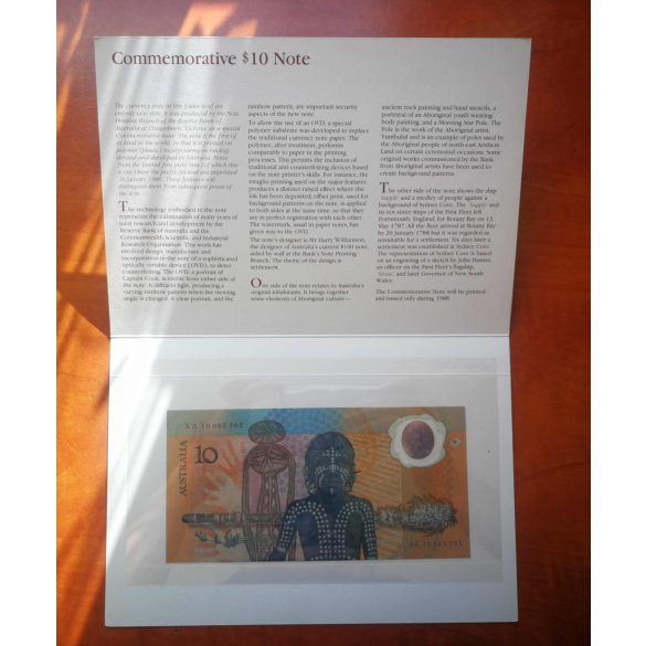 Australia 10 Dollars 1988 UNC - in commemorative packaging