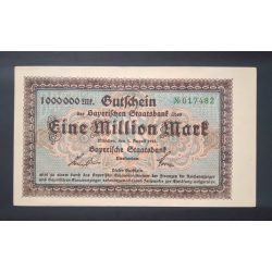 Németország München 1 Millió Mark 1923 Unc- 