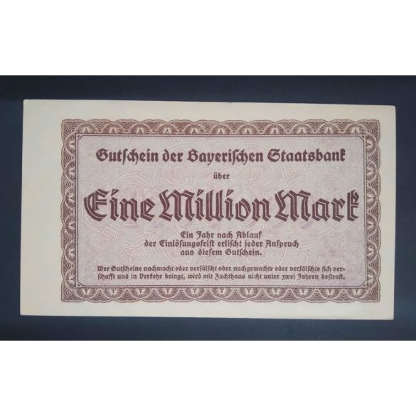 Germany München 1 Million Mark 1923 Unc