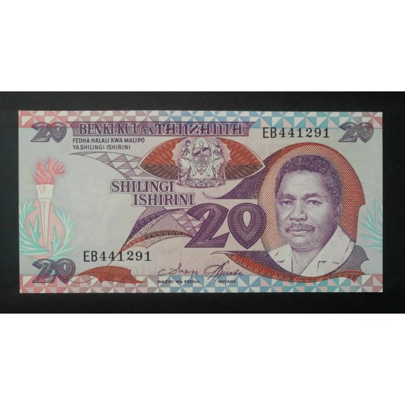 Tanzánia 20 Shilingi 1987 UNC