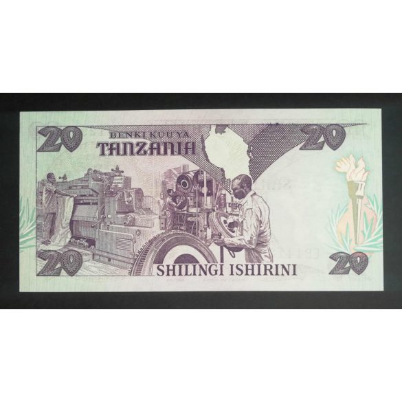 Tanzania 20 Shillings 1987 UNC