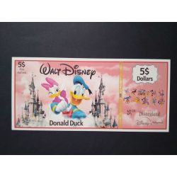 Walt Disney Donald Duck 5 Dollars UNC