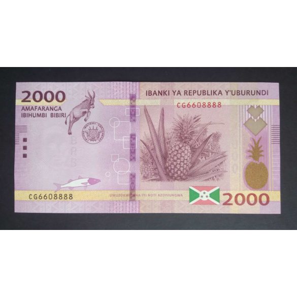 Burundi 2000 Francs 2018 Unc 