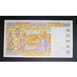 West African States, Ivory Coast 1000 Francs 2002 Unc