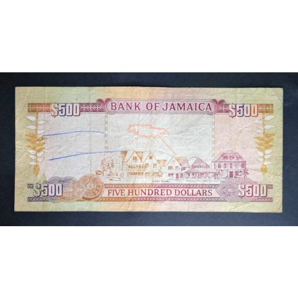 Jamaica 500 Dollars 2002 F