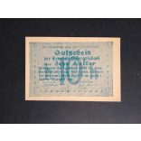 Austria 10 Heller 1920 Unc Untergaisbach 