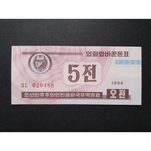 Észak-Korea 5 Chon 1988 UNC