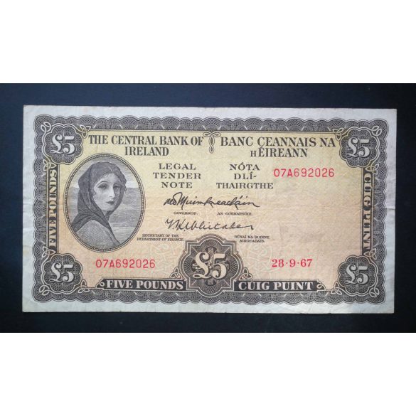 Ireland 5 Pounds 1967 F