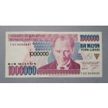 Turkey 1 million Lira 1995 Unc
