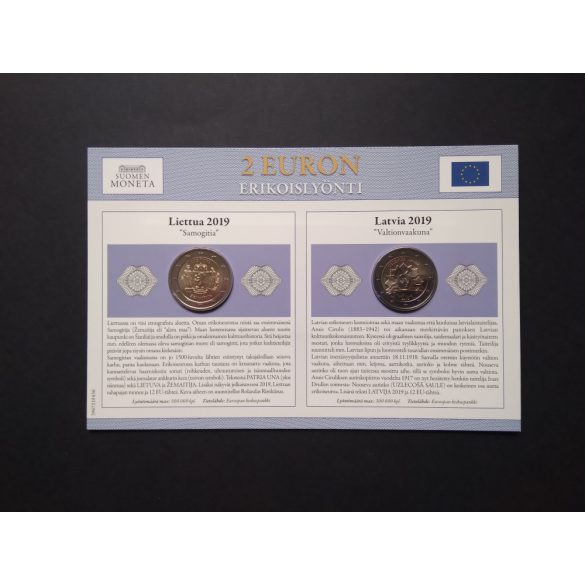 EU 2 Euro set of 2 pcs commemorative coins Unc