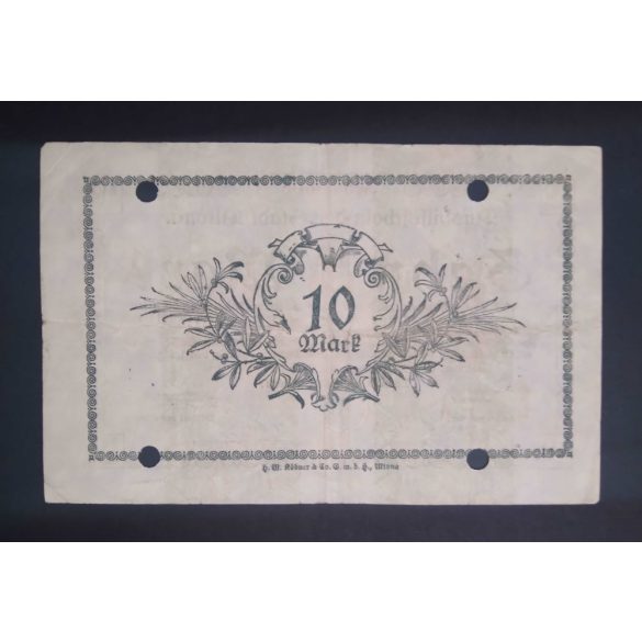 Germany Altona 10 Mark 1918 F
