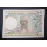Francia Nyugat-Afrika 5 Francs 1942 VF+