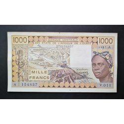   Nyugat-Afrikai Államok, Elefántcsontpart 1000 Francs 1985 XF+