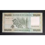 Lebanon 100000 Livres 2023 UNC
