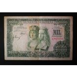 Spain 1000 Pesetas 1957 F