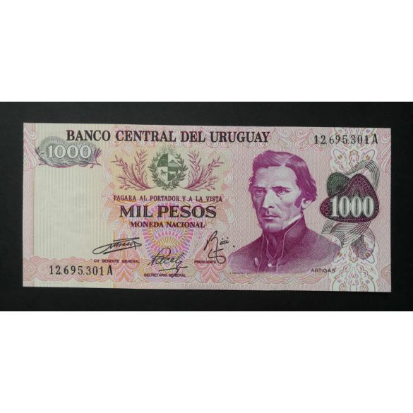 Uruguay 1000 Pesos 1974 Unc