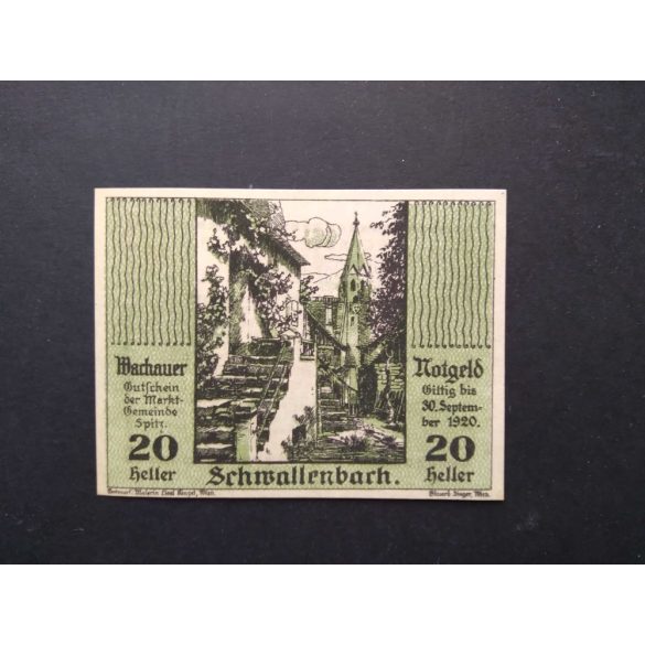 Ausztria 20 Heller 1920 Unc Schwallenbach